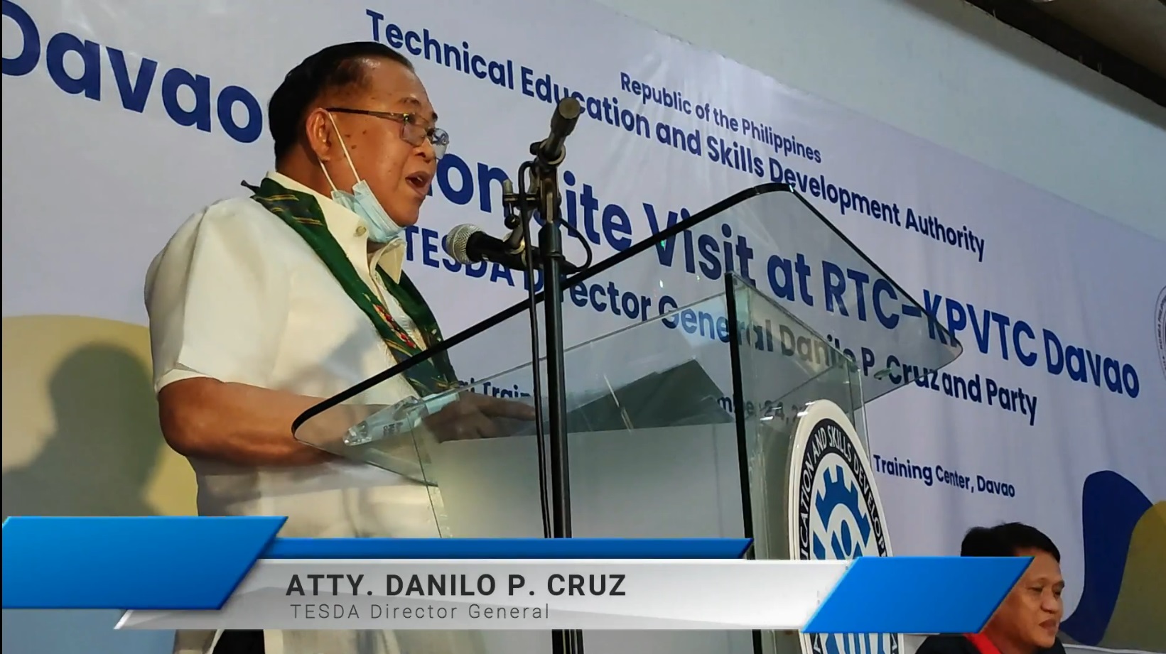 TESDA Director General Danilo P. Cruz and Party Visit RTC-KorPhil – RTC ...